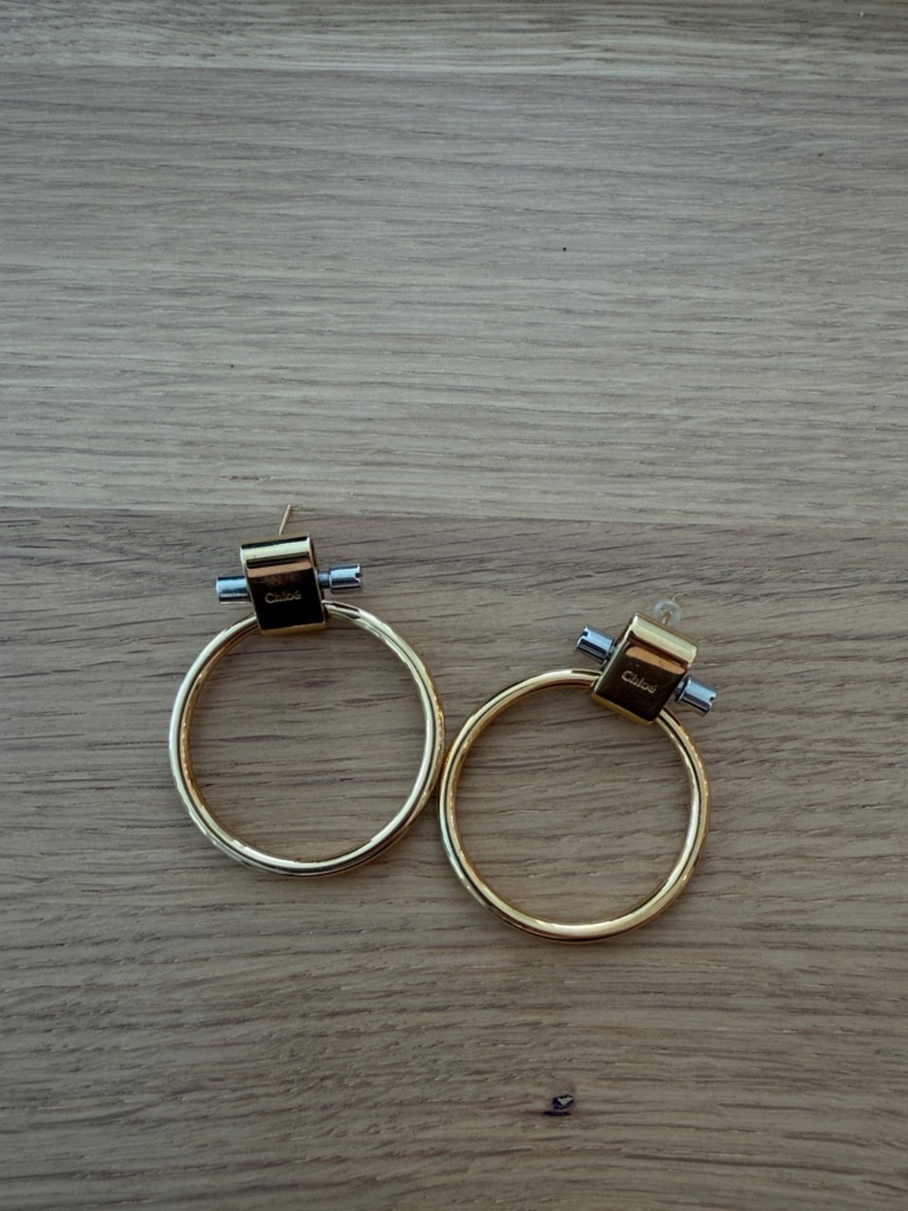 Chloe - Gold Plated Hoop Earrings